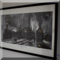 A31. "The Twilight of Steam" signed David Tutwiler train print. 